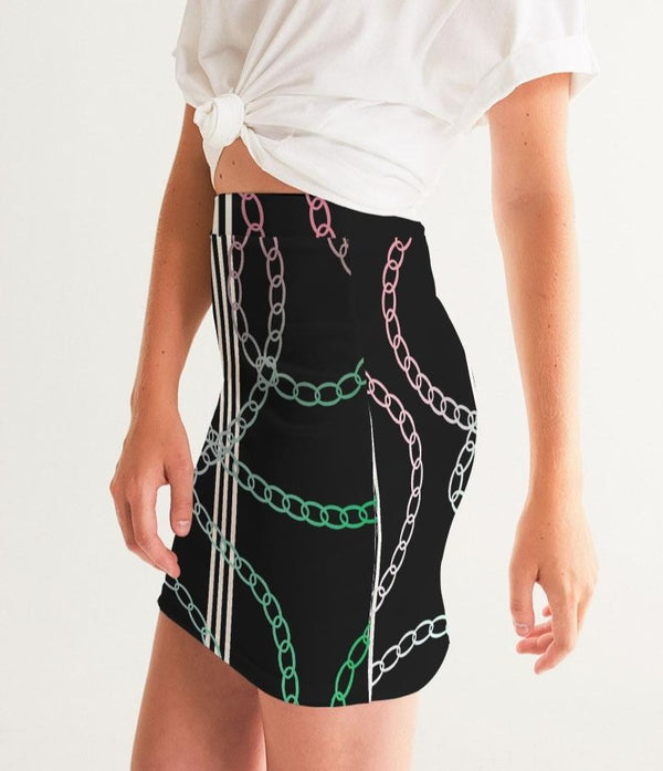 Heritage Stripes & Links Ombre Skirt