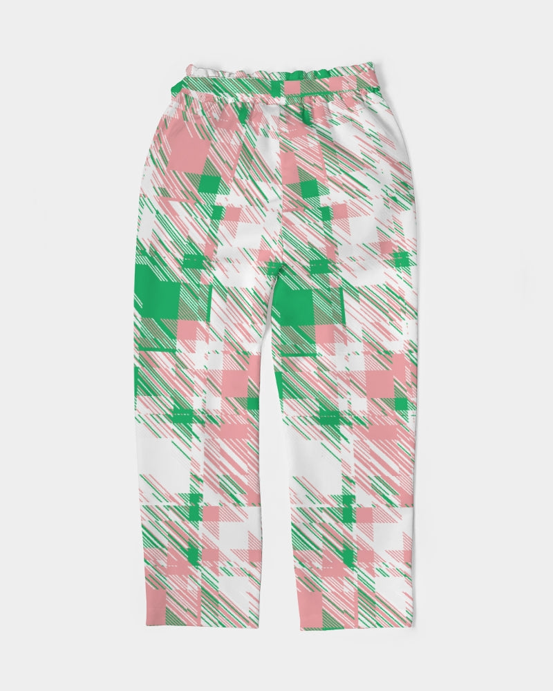 Glitched Plaid Nivea Belted Trouser