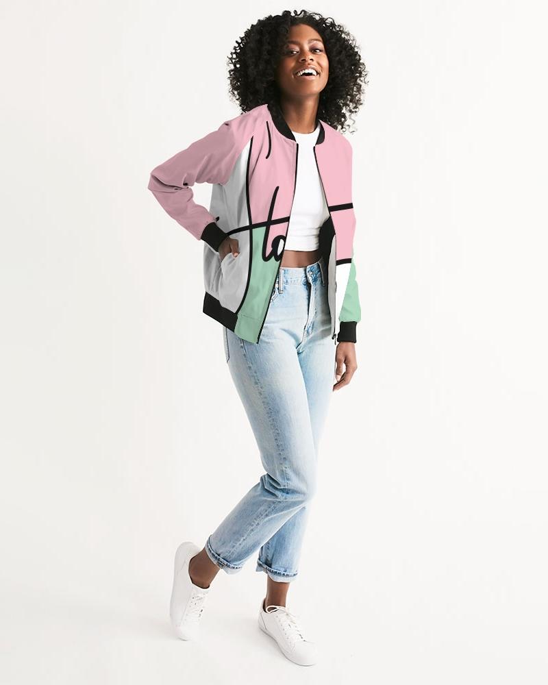 Pink and Green Bomber