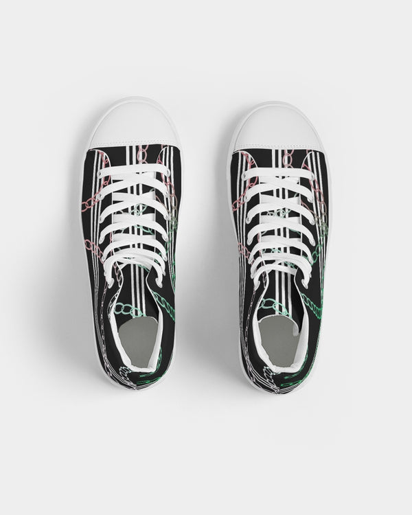 Heritage Stripes & Links Ombre High-Top Sneaker